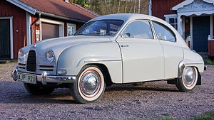 En Saab 93 från 1959 kommer säljas på Bilweb Auctions novemberauktion. Foto: Bilweb Auctions. 