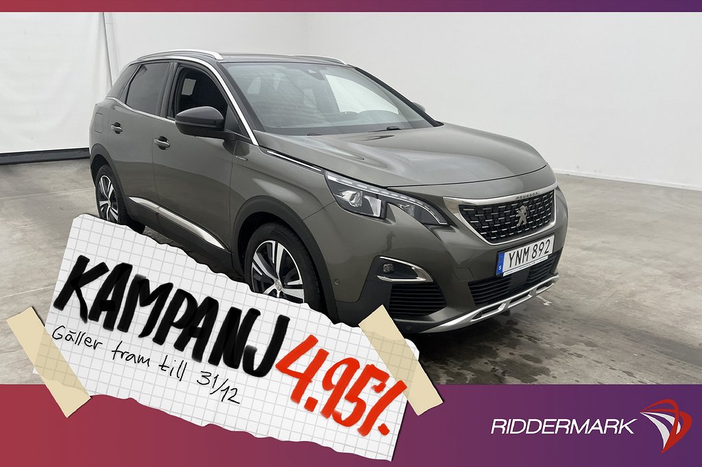 Peugeot 3008 1.2 PureTech 130hk GT-Line Sensor 4,95% Ränta