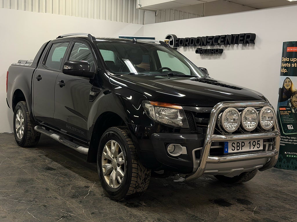 Ford ranger Dubbelhytt 3.2 TDCi Wildtrack B-Kam Drag Navi Skinn