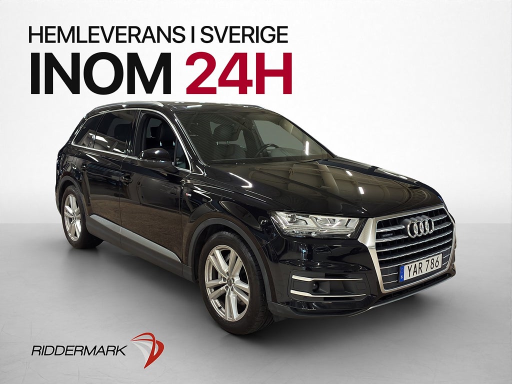 Audi Q7 3.0 TDI Q S-Line 7-Sits Pano Cockpit Drag Kamera