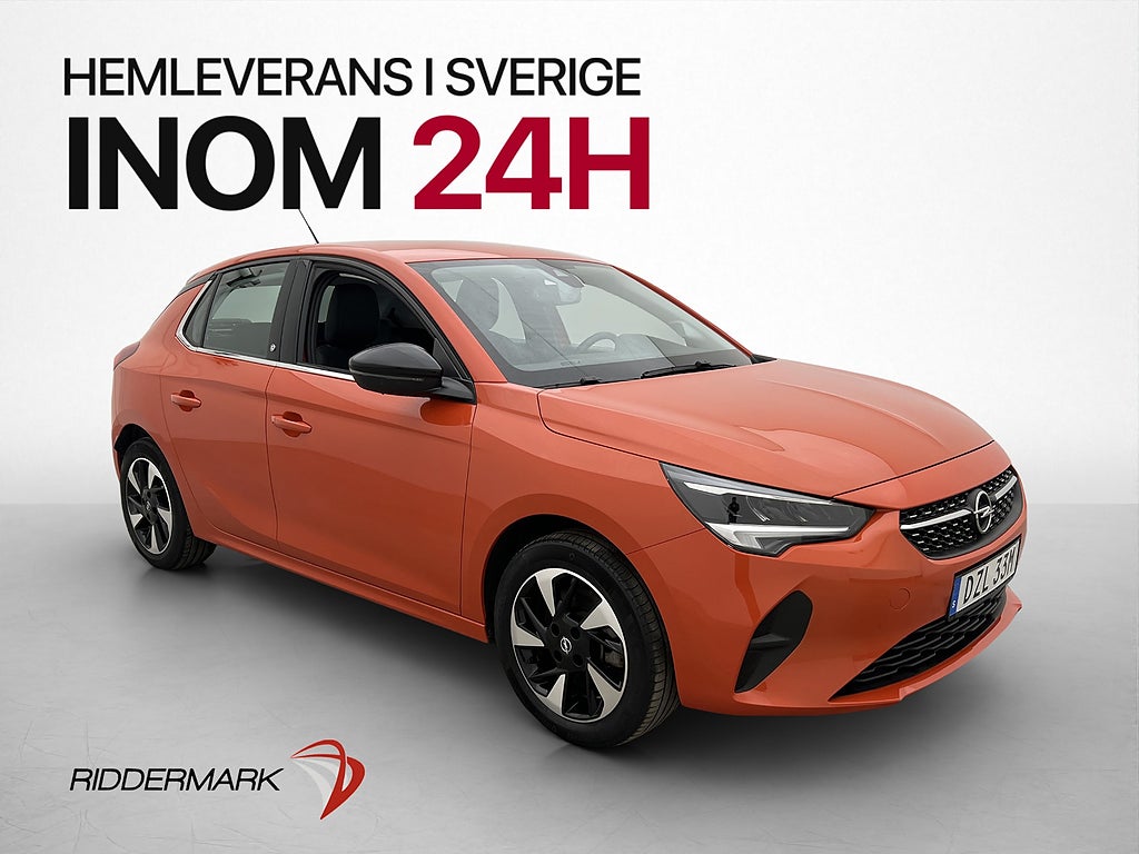 Opel Corsa-e 50 kWh Dynamic Kamera Rattvärme CarPlay Keyless