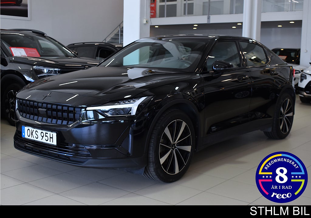 Polestar 2 Long Range Single Plus-pkt H/K Panorama Värm 4,95% Moms
