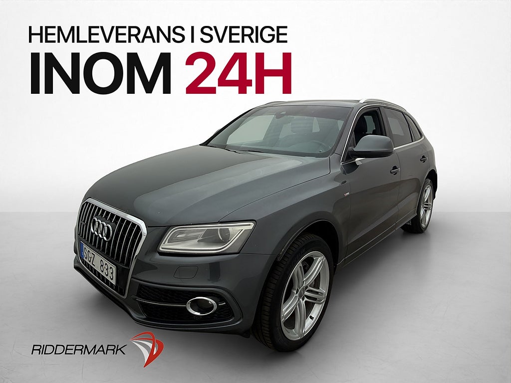 Audi Q5 3.0 TDI Q S-Line Pano D-Värmare Kamera Navi Dragkrok