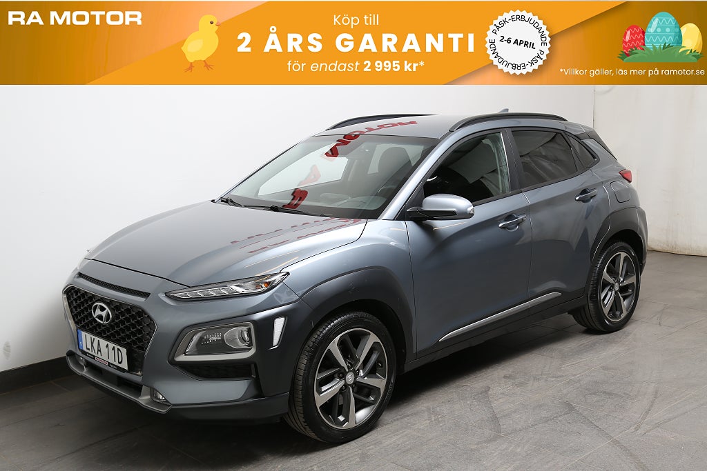 Hyundai Kona 1,6 T-GDI 177hk AWD Premium Aut 1ägare Motorv Drag 2020