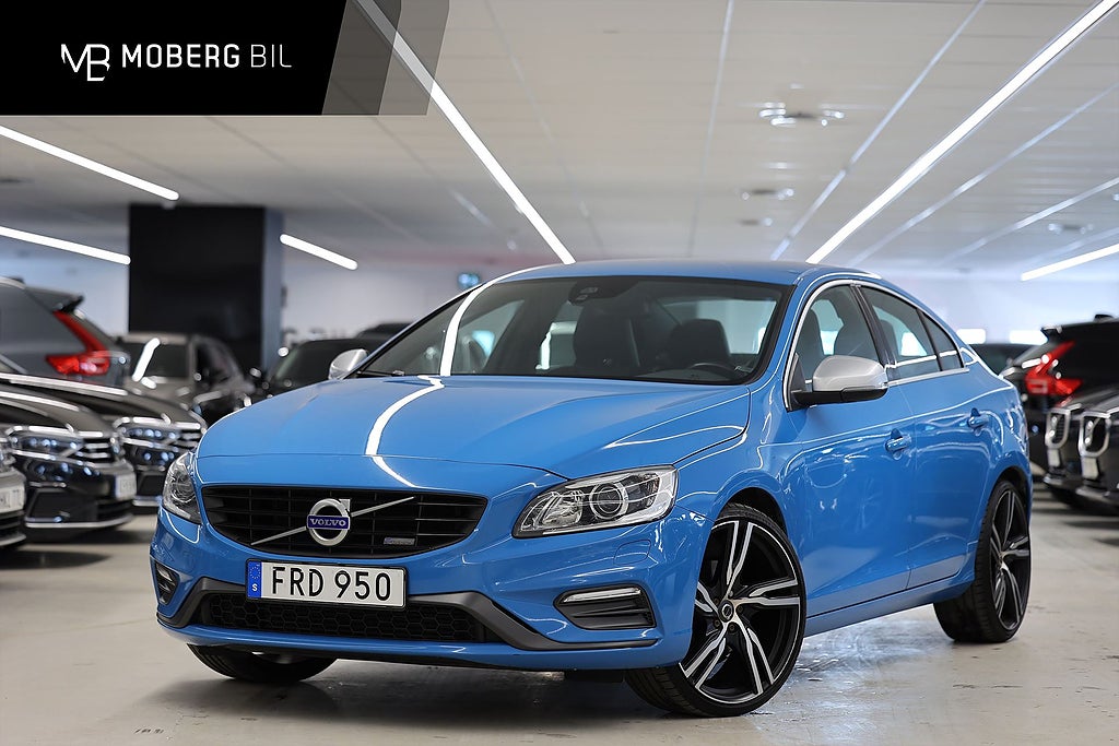 Volvo S60 T3 150hk R Design Rebel Blue PDC Värmare