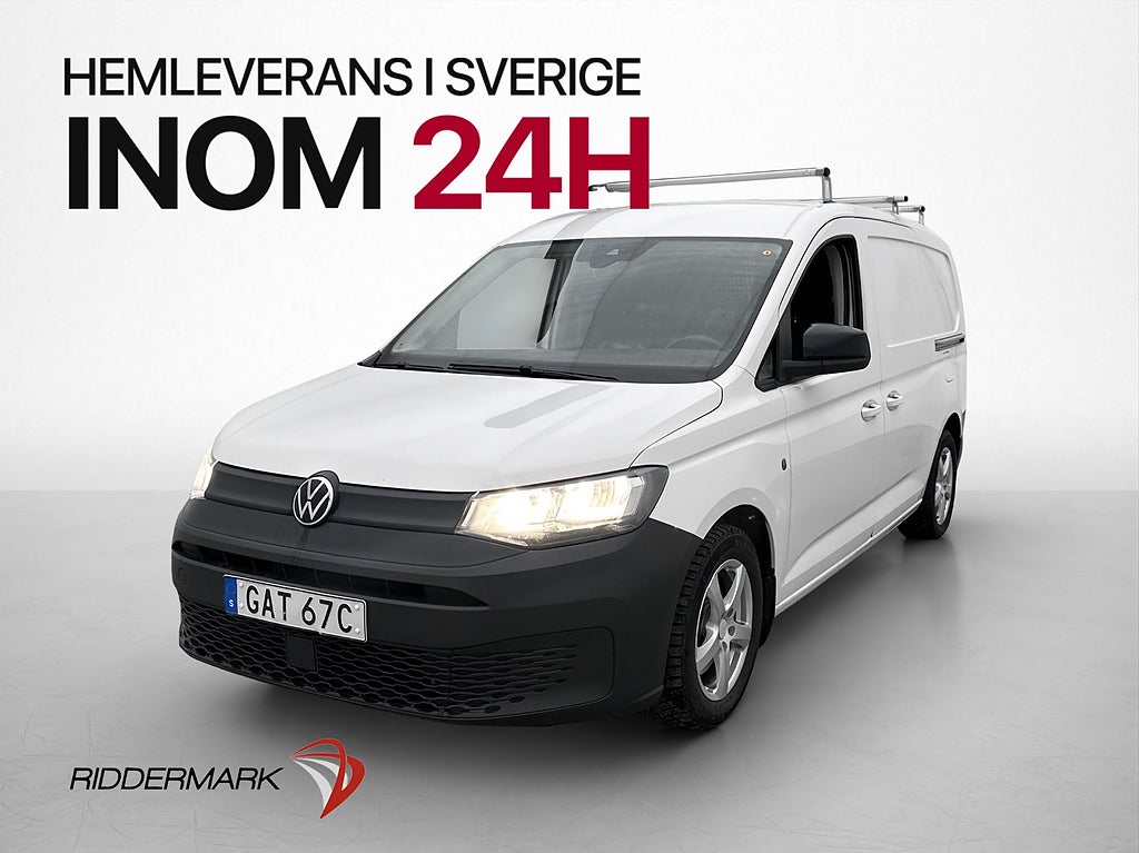 Volkswagen Caddy Maxi Cargo Värm Drag B-Kamera 2xDörr Moms