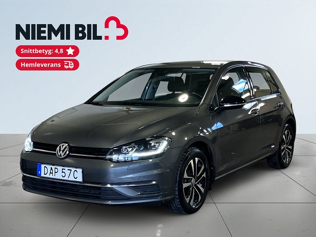 Volkswagen Golf 5-dörrar 1.0 TSI OPF Base Drag Kamera Psens S&V-hjul