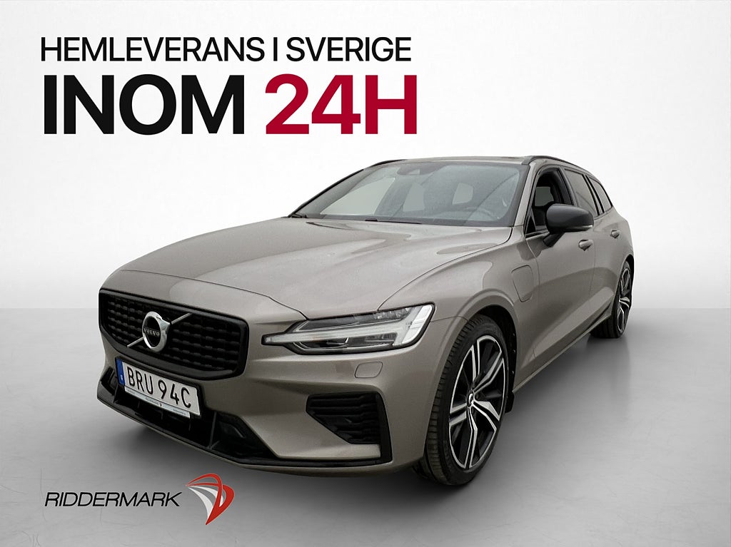 Volvo V60 T6 341hk AWD R-Design Värm CarPlay Kamera Drag
