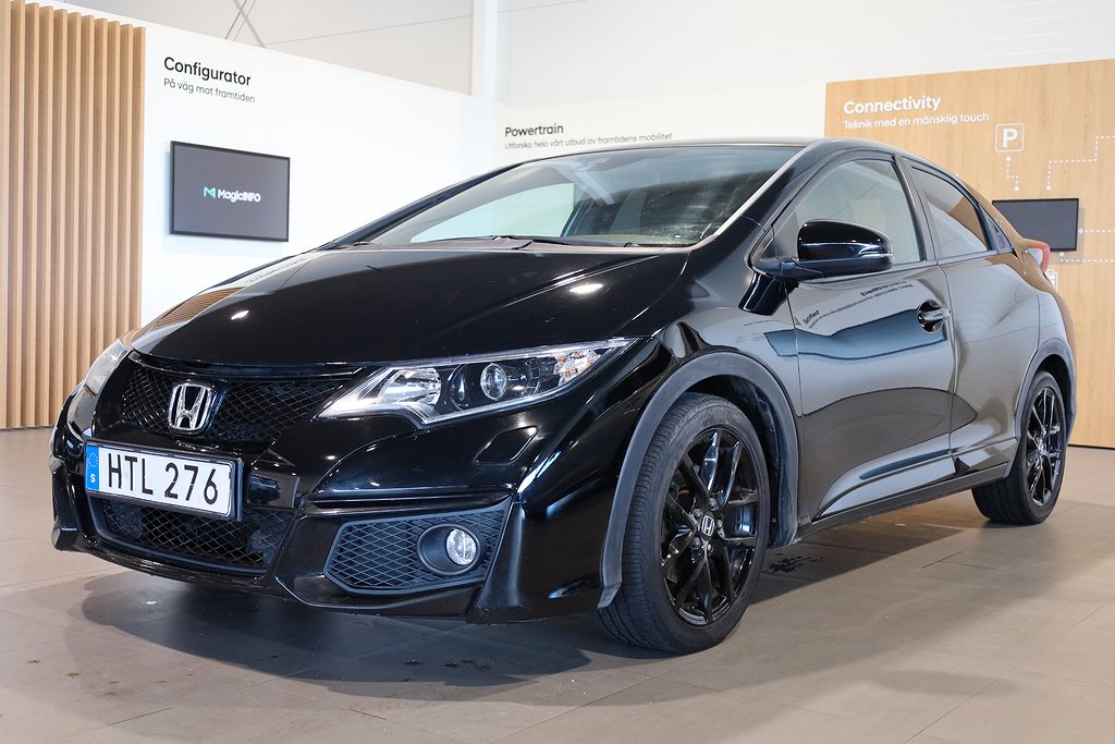 Honda Civic 1,8 i-VTEC 142HK Sport 5-D Kamera Nyservad 2015
