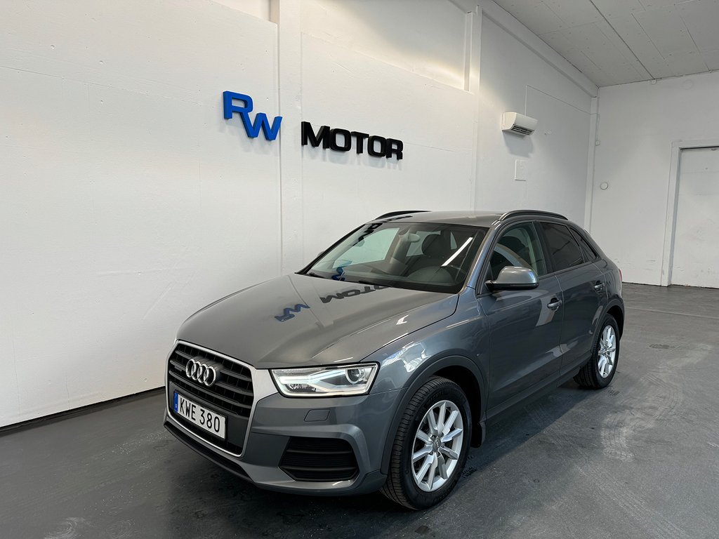 Audi Q3 2.0 TDI Quattro 150hk Dragkrok Skinn/Alcantara