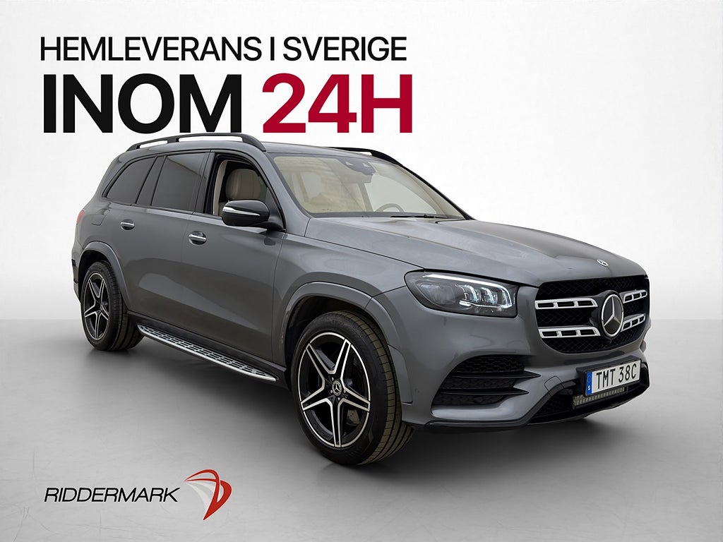 Mercedes-Benz GLS 400d 4M AMG 6-Sits Pano 360° Värm Luftfjä
