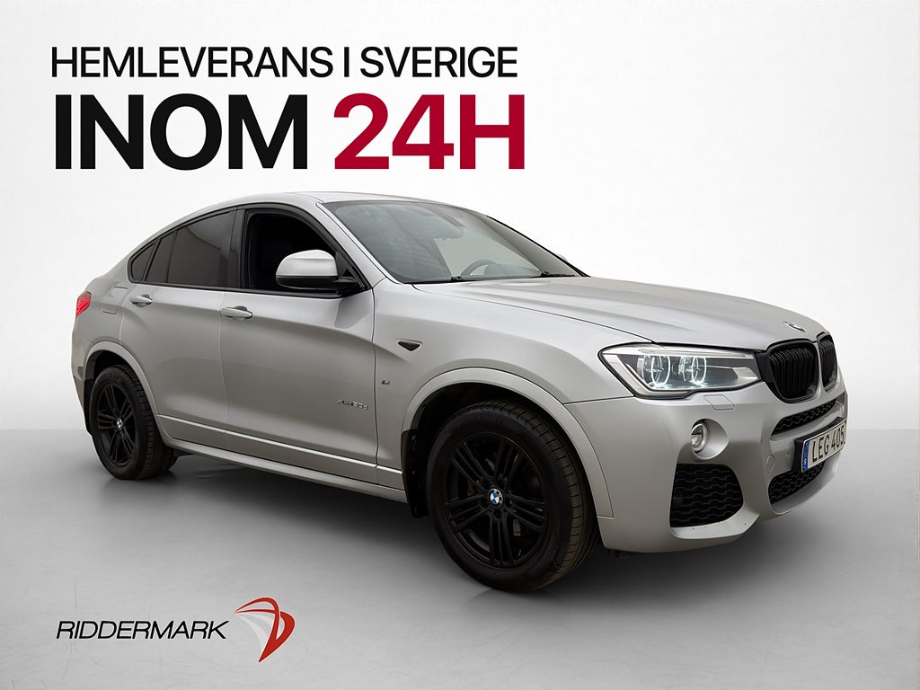 BMW X4 xDrive30d M Sport Värmare Taklucka Hifi HUD Navi Drag