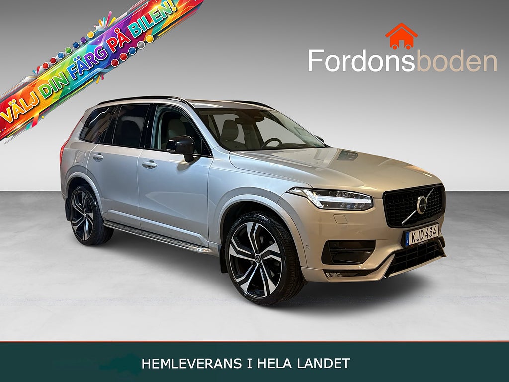 Volvo XC90 B5 AWD Ultimate Dark 7-sits B&W Massage Pano Drag HuD 
