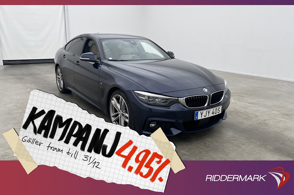 BMW 420 i Gran Coupé M Sport Innovation Pano Cock 4,95% Ränta