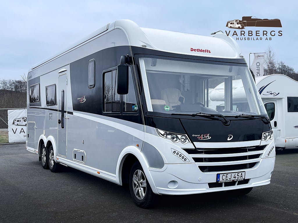 Dethleffs i 7820-2 Grand Alpa Långbädd RUNDSITTGRUPP 4-Bältad *ALDE* AC Hy