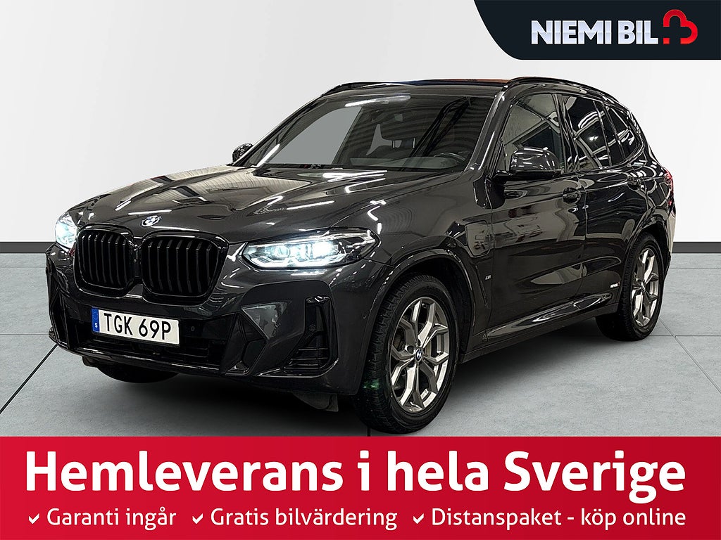 BMW X3 xDrive30e M Sport S&V-hjul/Carplay/Skinn/360/Drag