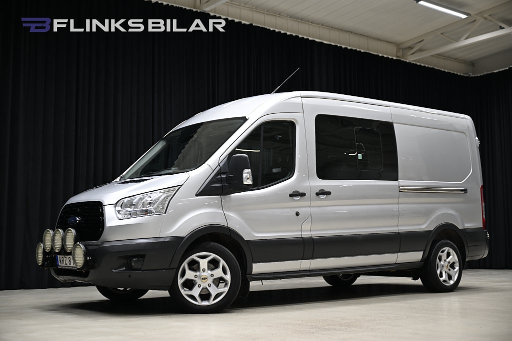 Ford Transit 350 170HK Dubbelhytt|Dubbeldörr|Uppvärmt-skåp|NyKamrem
