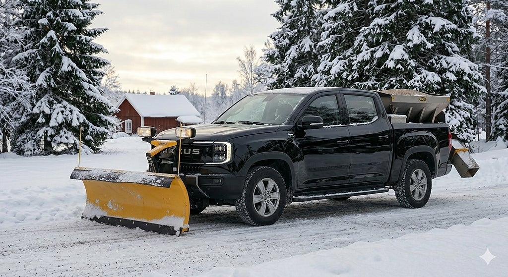 Maxus E-Terron 9 4X4 / +40 MILS RÄCKVIDD / 3,5 TON DRAG / PLOG /SANDKA