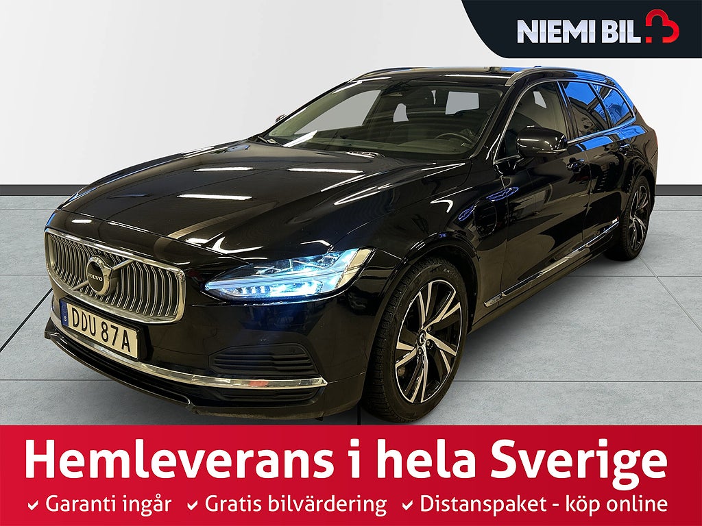 Volvo V90 Recharge T6 AWD Core Bright Moms/360/HuD/P-Värm/74-87km