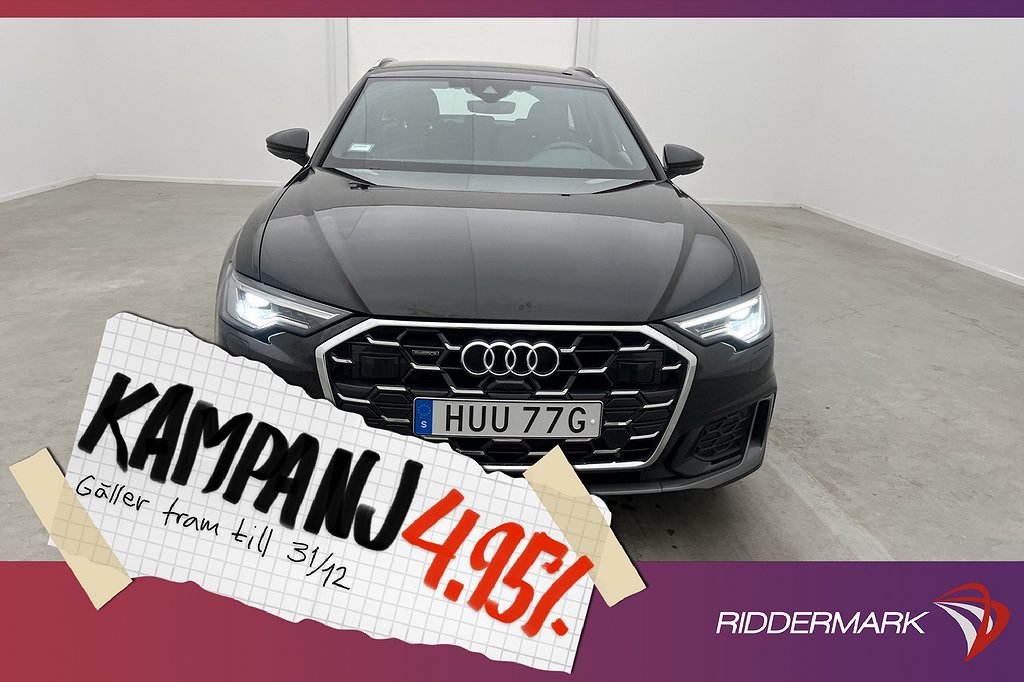 Audi A6 40 TDI Quattro S-Line D-Värmare Cockpit 4,95% Ränta