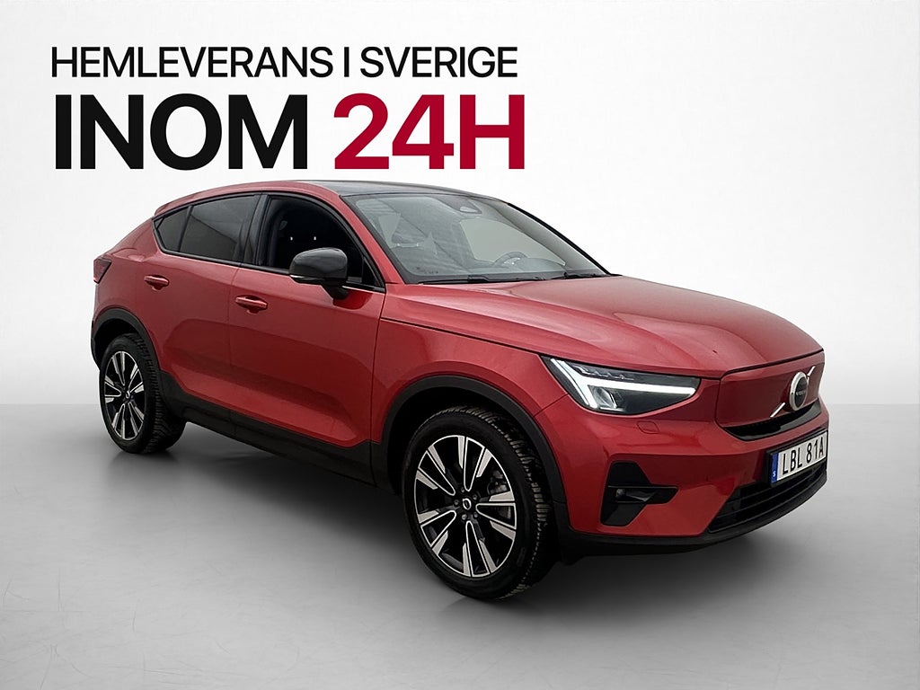 Volvo C40 Recharge Single Motor 231hk Plus Pano CarPlay Drag