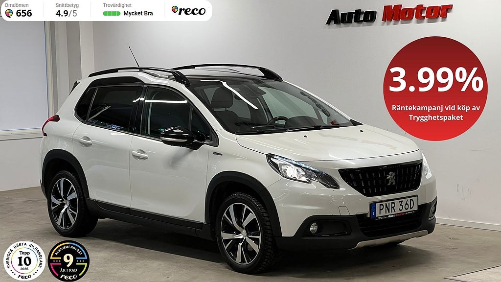Peugeot 2008 GT-Line 1.2 Panorama/Värmare/Nybytt Kamrem