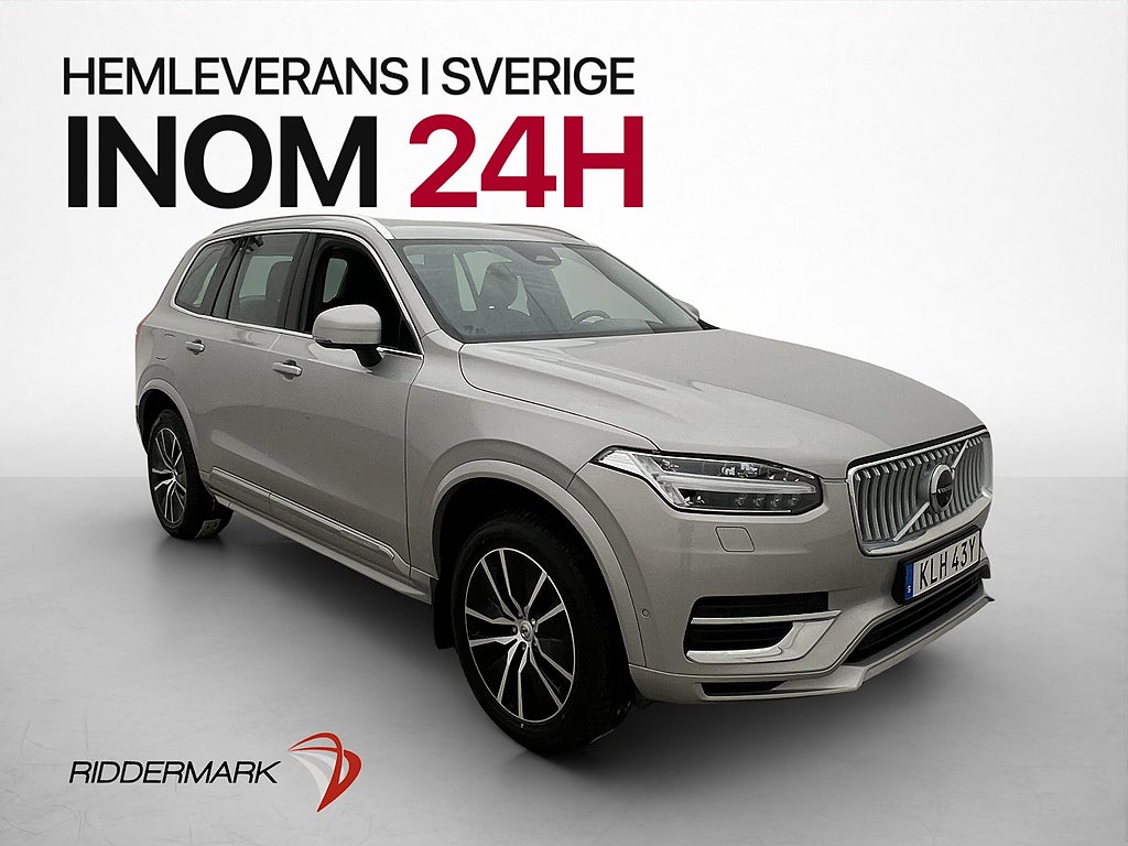 Volvo XC90 Recharge T8 Plus 7-Sits MOMS 360° H/K Drag Skinn
