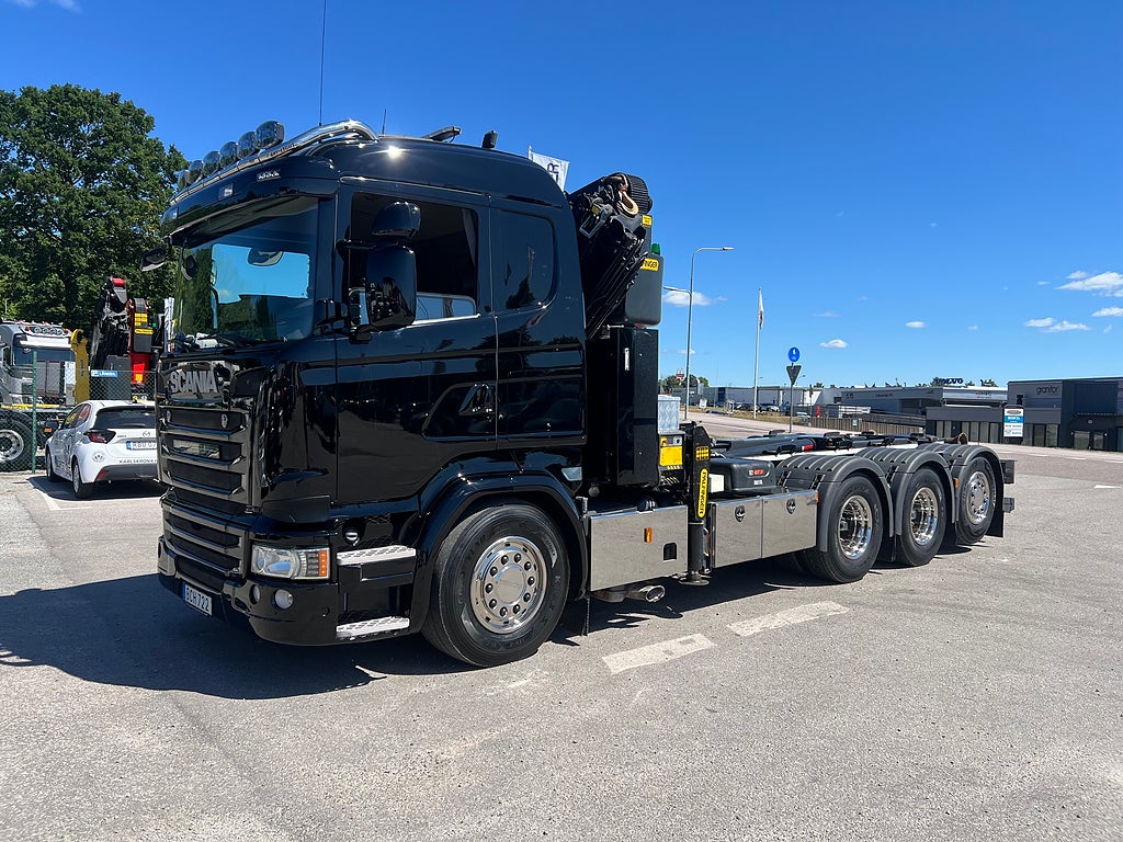 Scania R490 8x4*4 Tridem Kranväxlare, Palfinger 27002 Kran