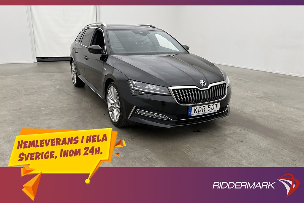 Skoda Superb Kombi 4x4 190hk L&K Cockpit Kamera Skinn Drag