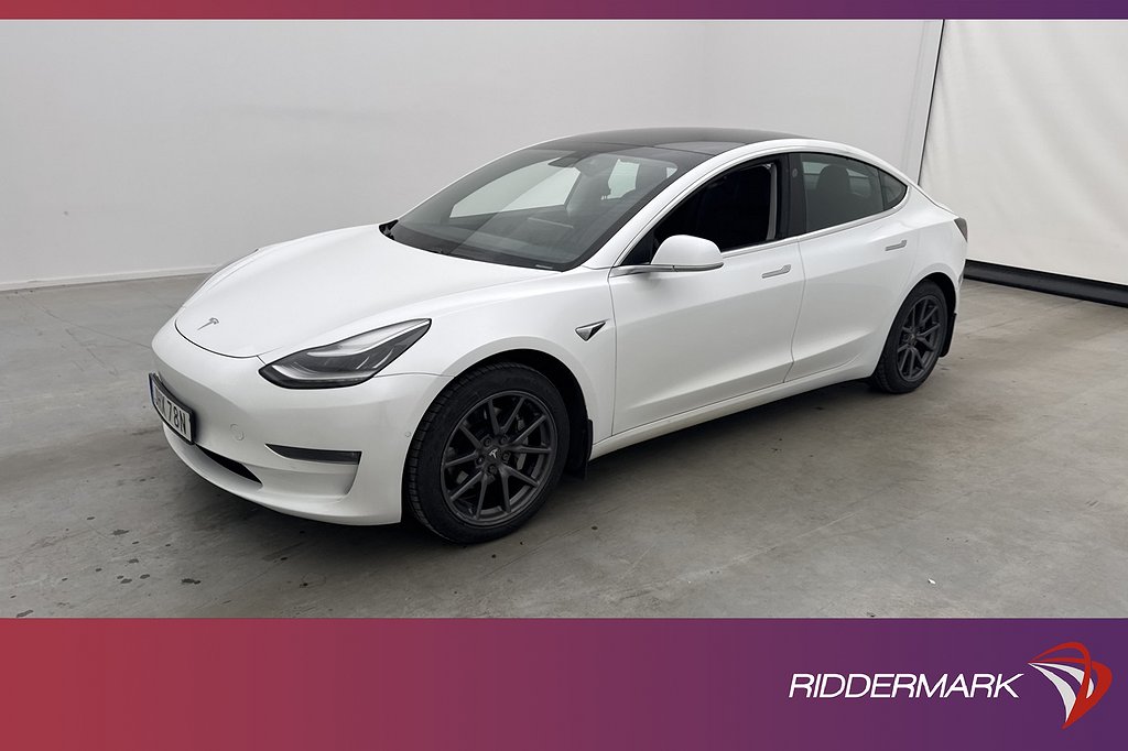 Tesla Model 3 Long Range AWD Dragkrok Autopilot Svensksåld