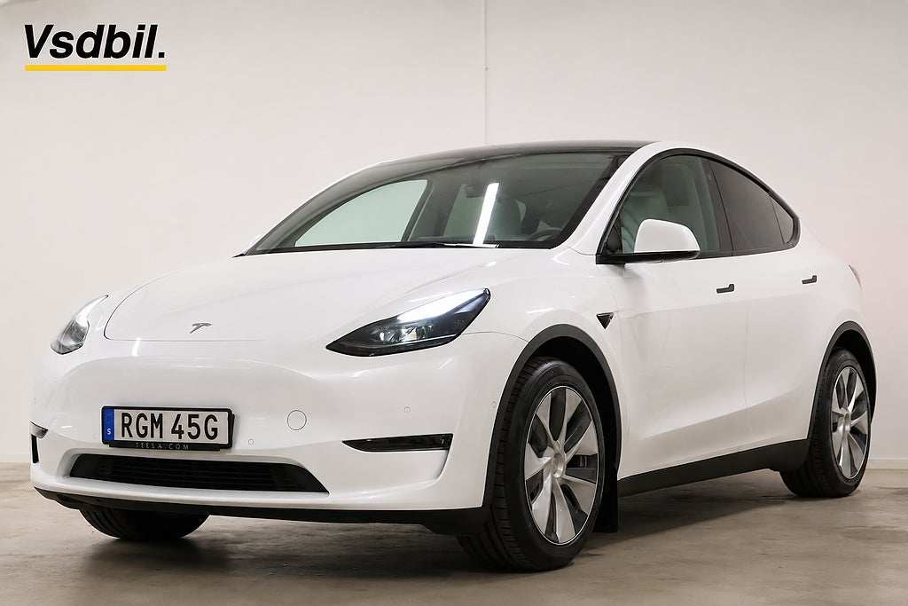 Tesla Model Y LONG RANGE AWD LÅGMIL FULLSTÄNDIG AUTOPILOT PANORAMA