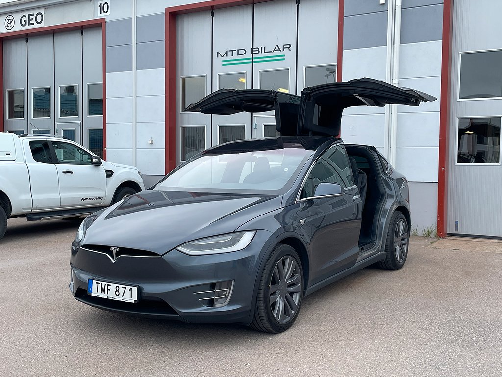 Tesla Model X 100D 525hk 6-sits Autopilot Luftfjädring Drag