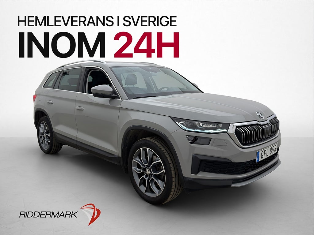 Skoda Kodiaq 2.0 TSI 4x4 7-Sits P-Värm Pano Skinn B-Kam Drag