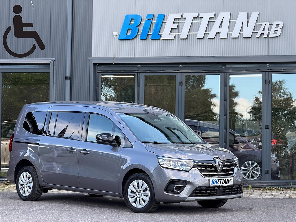 Renault Kangoo Grand Techno L2 1.3TCe EDC|Handikappanpassad|Ramp|7sits