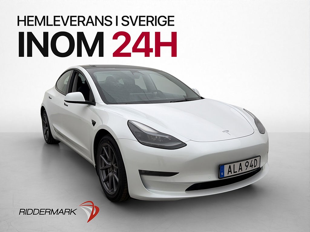 Tesla Model 3 Long Range AWD 440hk Kamera Autopilot Pano
