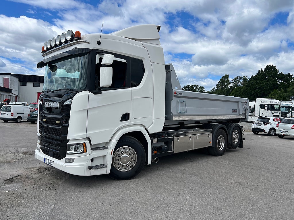 Scania R500 6x2*4 Lastväxlare inkl Schaktflak & Tippkärra