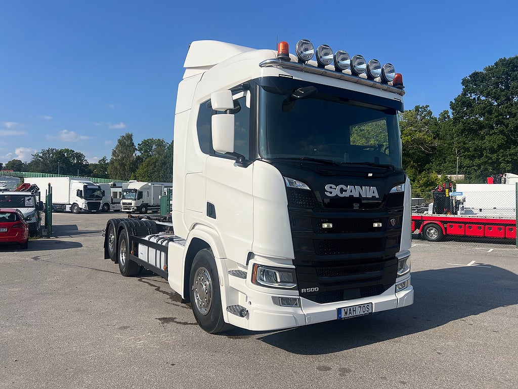 Scania R500 6x2*4 Lastväxlare inkl Schaktflak & Tippkärra