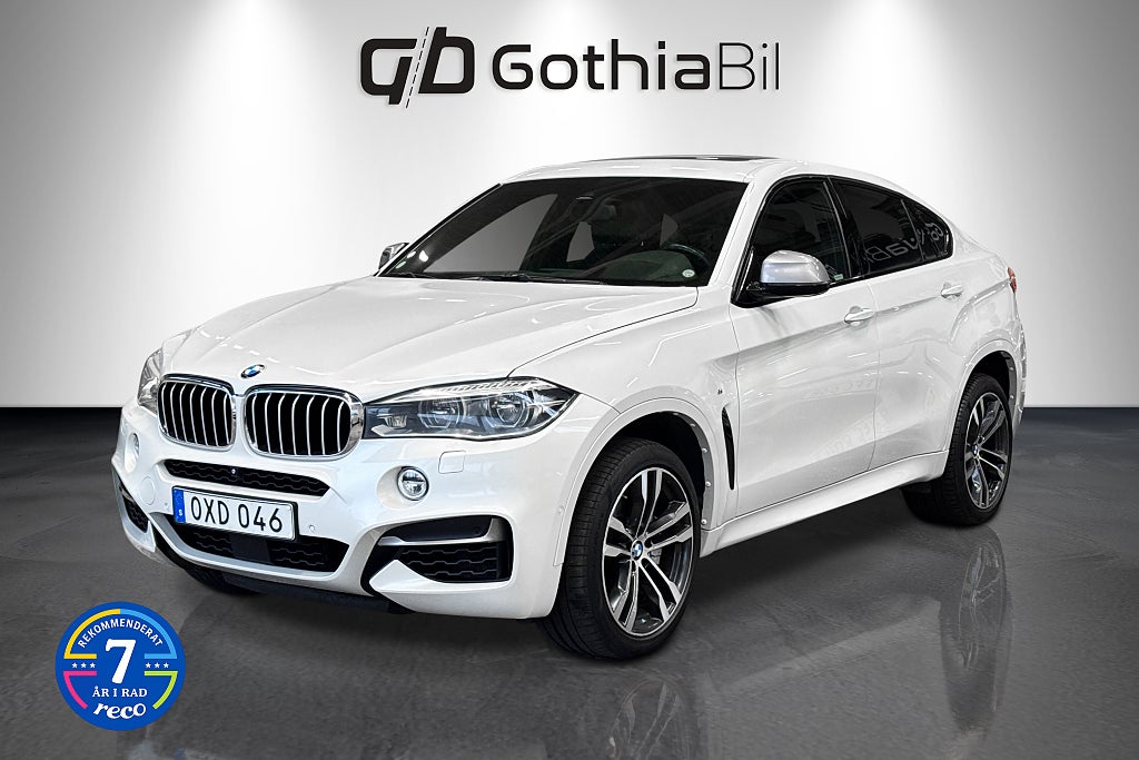 BMW X6 M50d Aut M Sport HUD Värmare Navi Pano Drag Läder Nybes