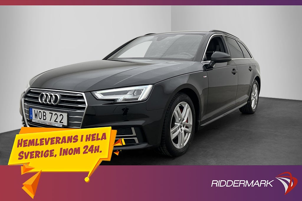 Audi A4 Avant 2.0 TDI 190hk S-Line Avplanad Ratt 0.43 l/mil
