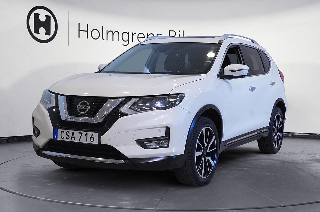 Nissan X-Trail Tekna 2,0 dCi 4x4 X-Tronic 177hk Dragkrok Läder 360 Kamera |