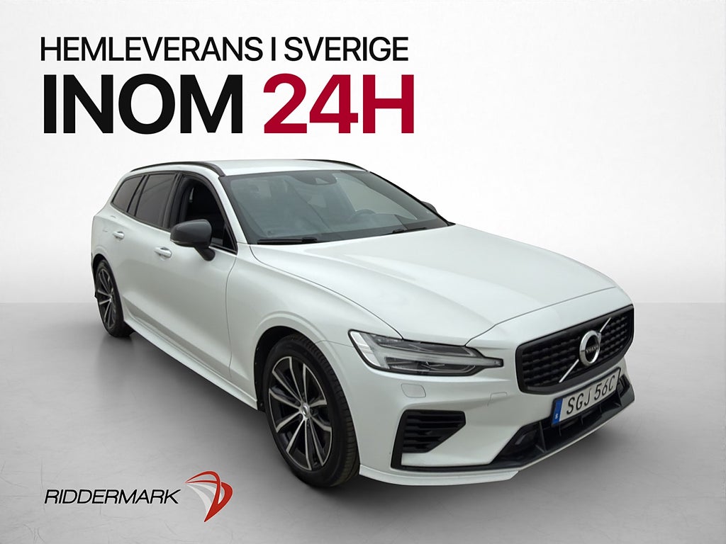 Volvo V60 T6 AWD R-Design VOC Värmare Kamera CarPlay Drag