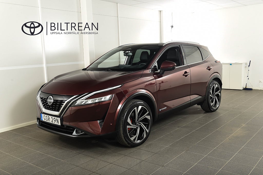 Nissan Qashqai e-POWER Tekna+ Dragkrok Panorama Skinn Motorvärmare