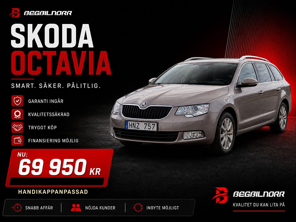 Skoda Superb Kombi 2.0 TDI 4x4 Elegance*Handikappanpassad