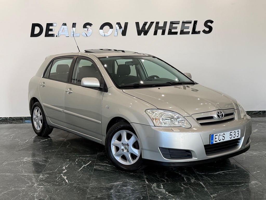 Toyota Corolla 5-dörrars 1.6 VVT-i Euro 4 / Nyservad / Taklucka