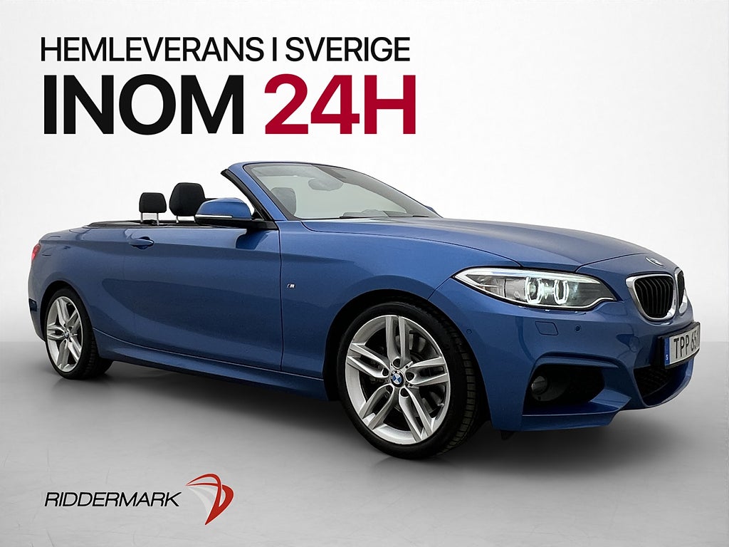 BMW 228 i Convertible 245hk M Sport Skinn Hifi 1 Brukare