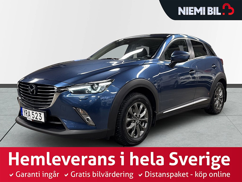 Mazda CX-3 2.0 SKYACTIV-G AWD Kamera/M-värmare/rattvärme/S&V-Däck