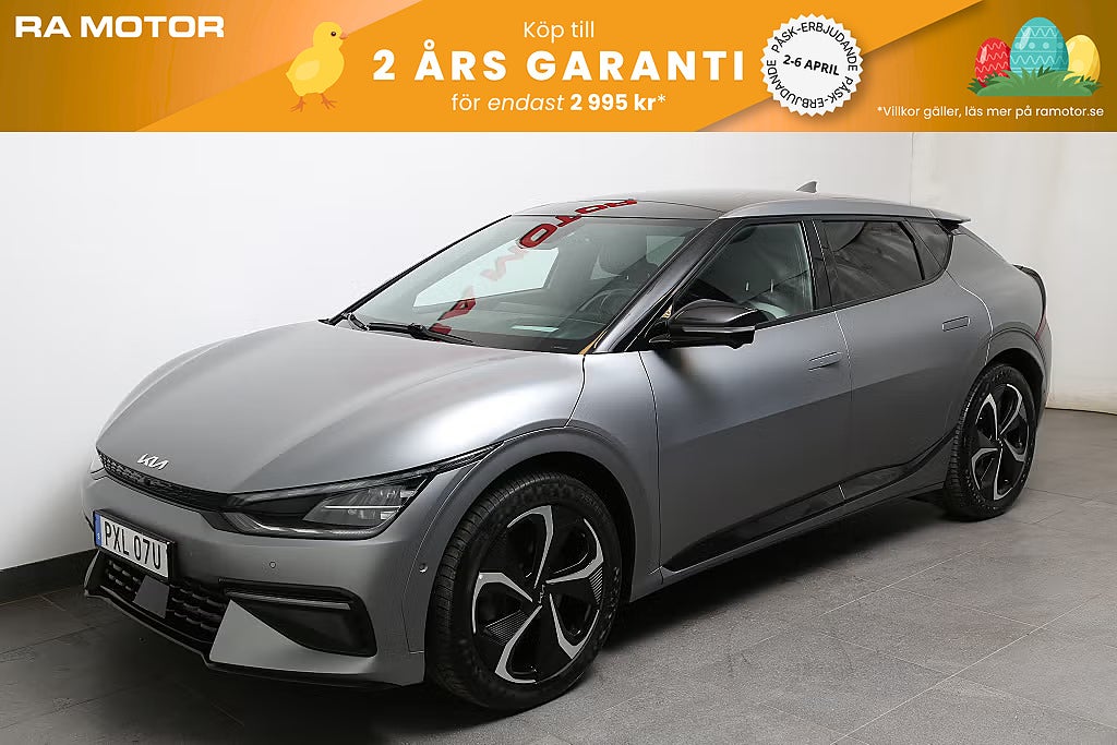 Kia EV6 77.4 kWh AWD GT-Line 325hk 20" Sollucka Nybilsgaranti 2023
