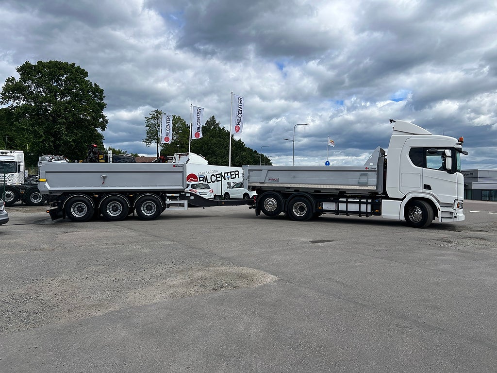 Scania R500 6x2*4 Lastväxlare inkl Schaktflak & Tippkärra