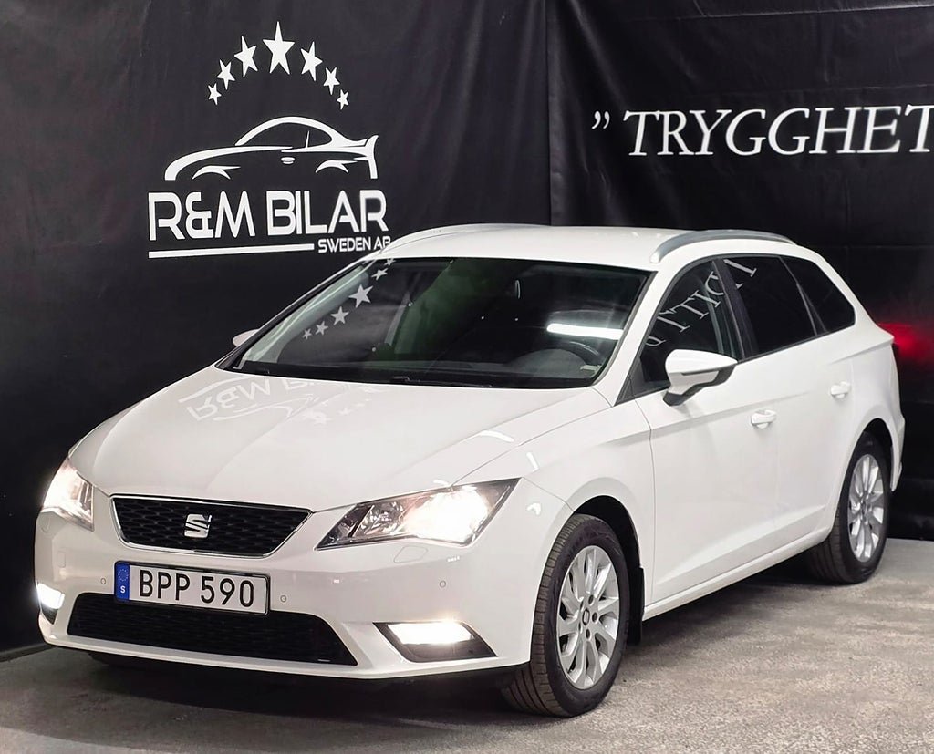 Seat Leon ST Style, Få-ägare, Drag, Blå-tand, P-sens, Ny Serv/Bes!!!