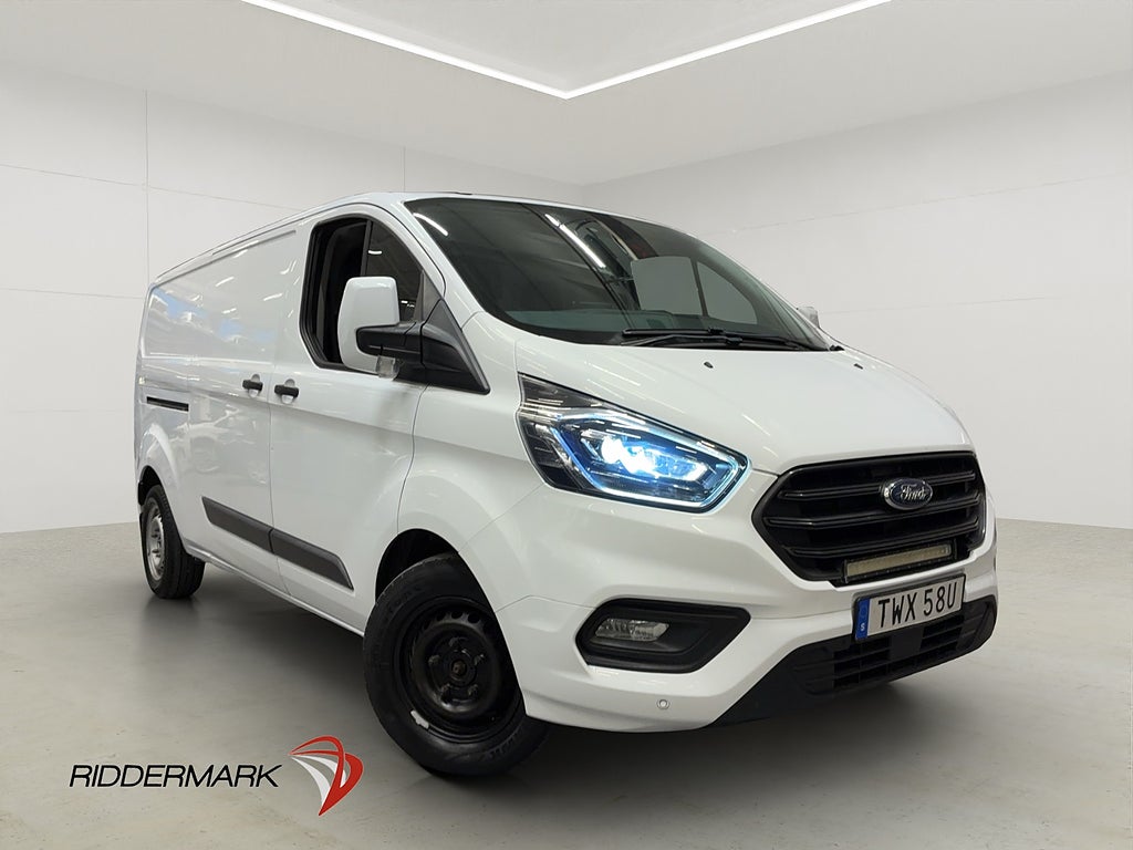 Ford Transit Custom L2 130hk Värmare Drag 2xDörr Kamera Moms